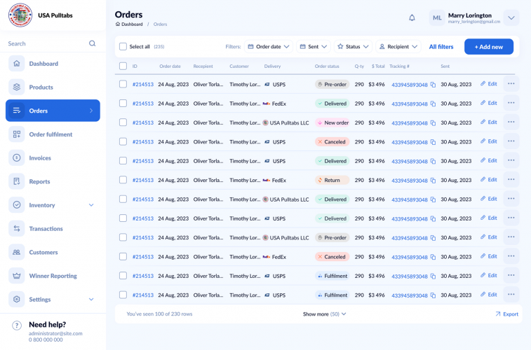  Web Platform Development for USA Pulltabs LLC screenshot 2