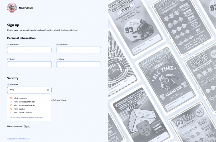  Web Platform Development for USA Pulltabs LLC screenshot 3