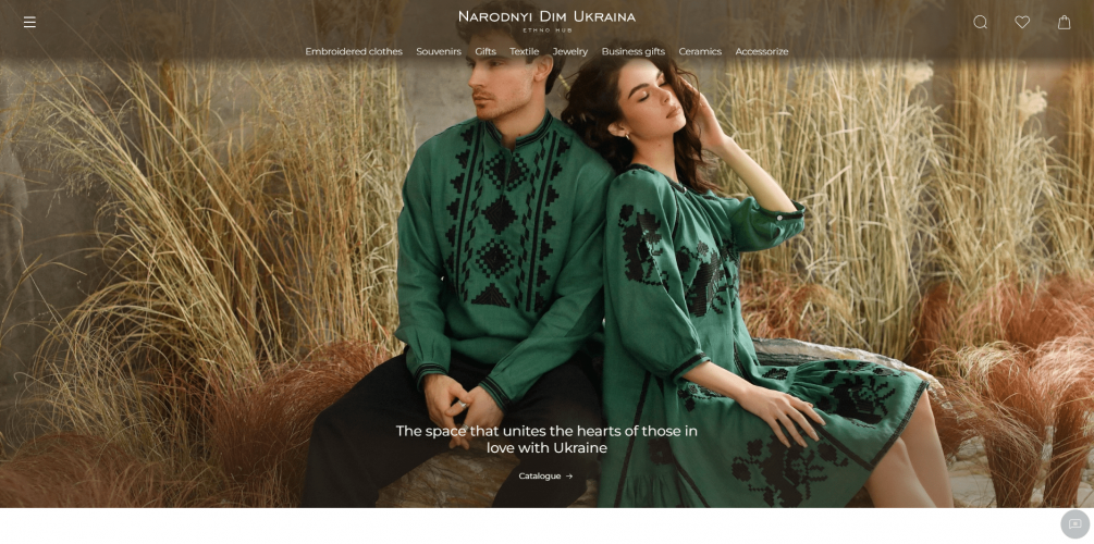 Online Store for “Narodny dim Ukraine” screenshot 1