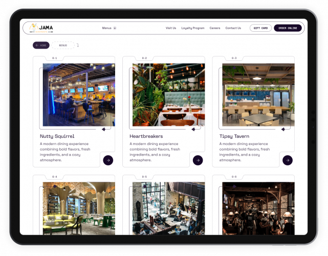Digital Platform Development for a Restaurant Chain screenshot 2
