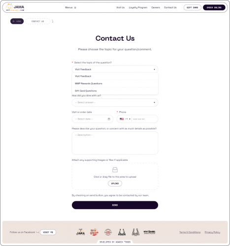 Digital Platform Development for a Restaurant Chain screenshot 3