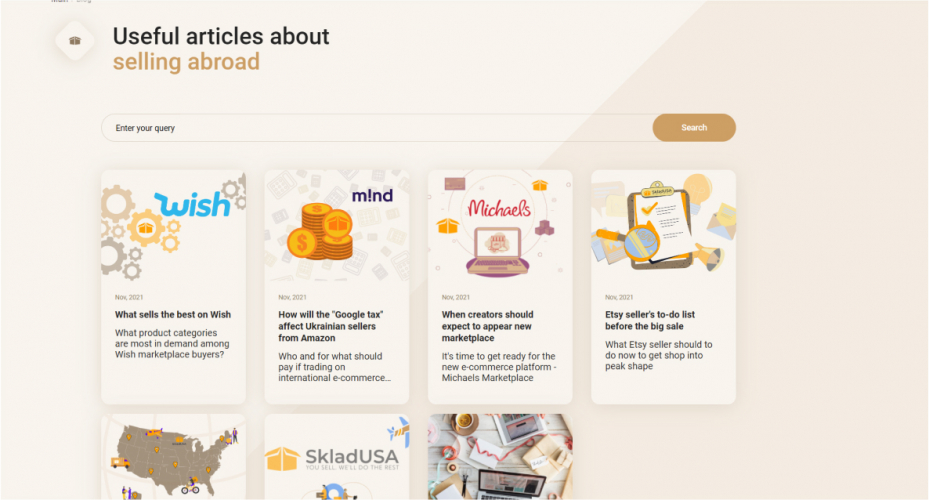 Website Development for SkladUSA Logistics Company screenshot 3