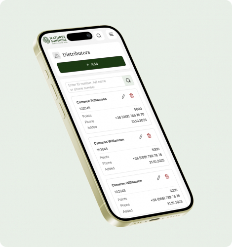 Business Operations Platform Development for Nature’s Sunshine screenshot 2