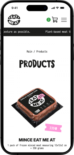 Custom Online Store Development for Eat Me At screenshot 3