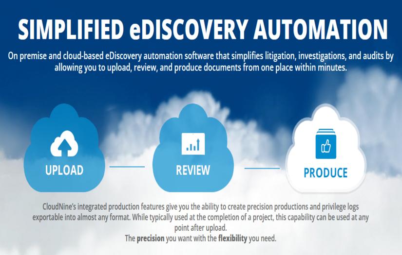 CloudNine eDiscovery Automation Software screenshot 1