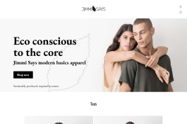 JimmiSays Online Store from scratch Australia