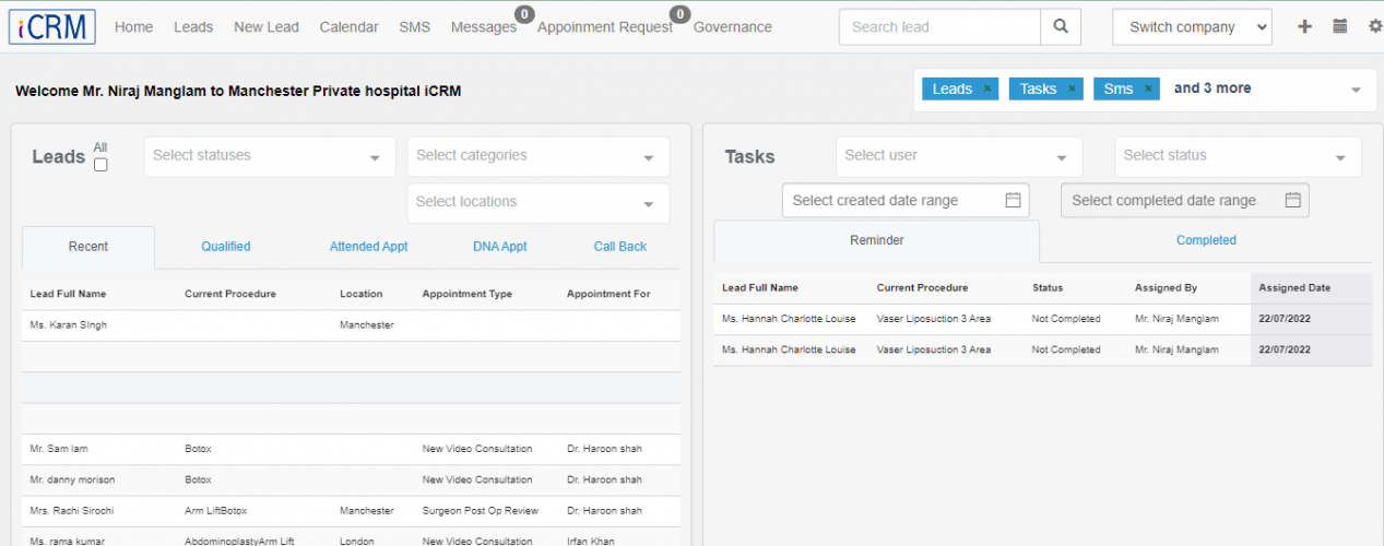 CRM Platform For Hospital screenshot 1