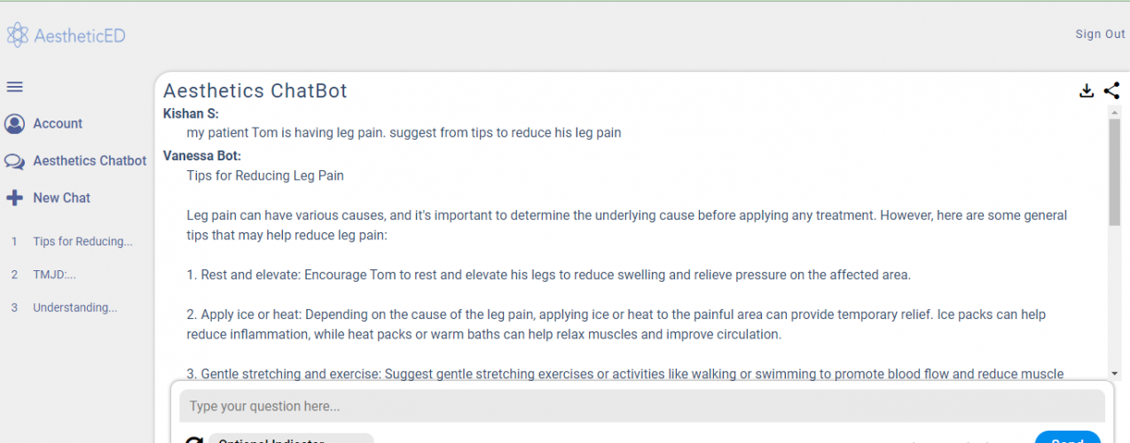 Chatbot For Healthcare Web screenshot 1