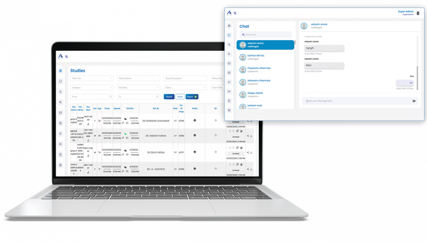 AGASTYA Web Based Medical Imaging Platform screenshot 1