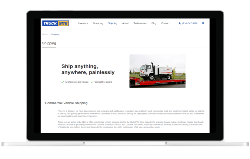 Trucksite screenshot 1