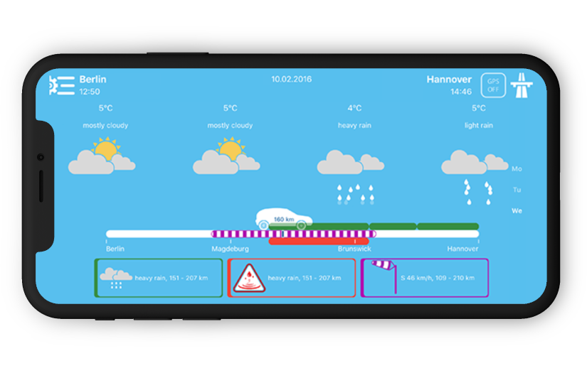 WeatheRoute screenshot 1