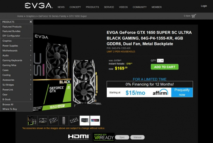 EVGA screenshot 1
