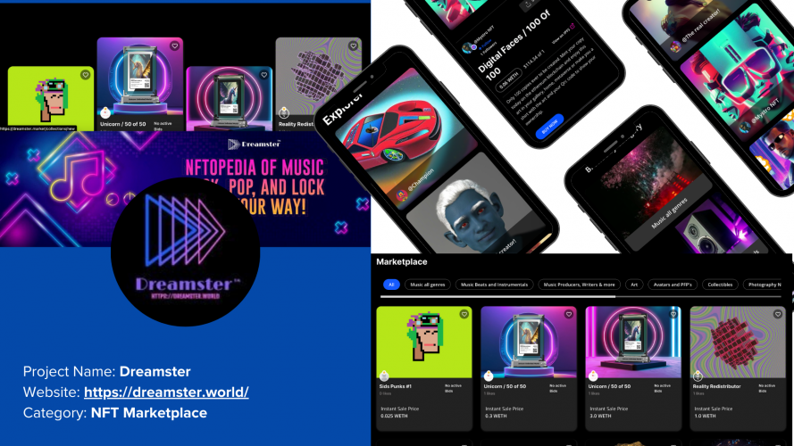 Dreamster World NFT Marketplace screenshot 4