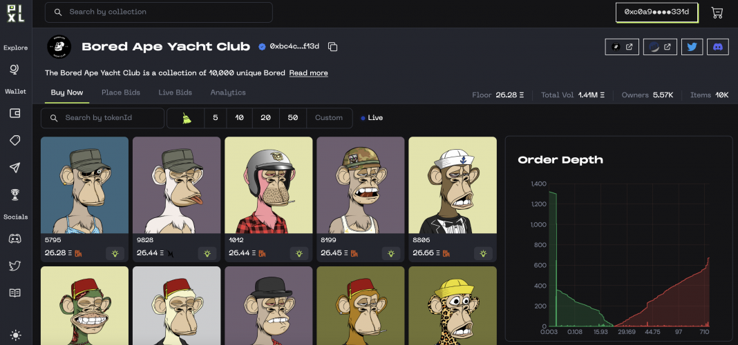 Pixl NFT Marketplace screenshot 1