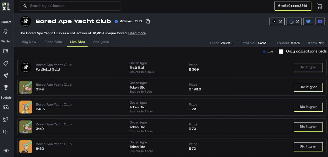 Pixl NFT Marketplace screenshot 2