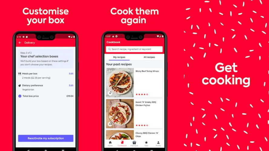 Gousto: Delicious food delivered to your door in a big red box. screenshot 2