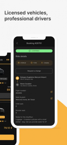 TRANSFEERO - Your Personal Chauffeur Service App screenshot 1