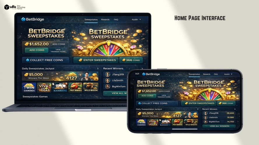 BetBridge – Online Sweepstakes Gaming Platform screenshot 1