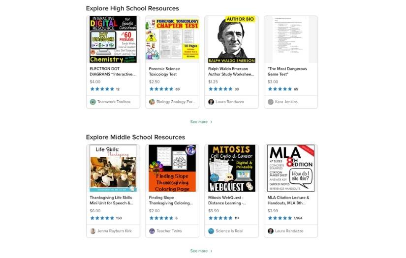 Teachers Pay Teachers screenshot 2