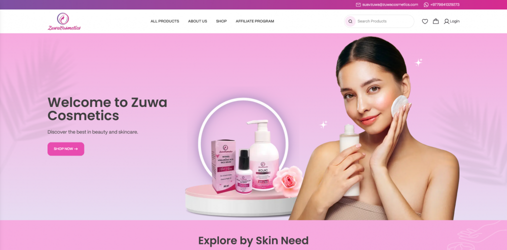Zuwa Cosmetics screenshot 1
