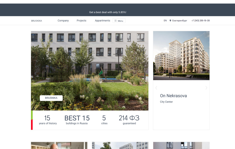 Brusnika. Internal assessment and forecasting tools screenshot 1