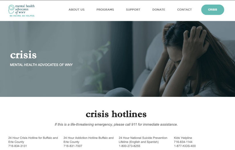 Mental Health Advocates of Western New York screenshot 1