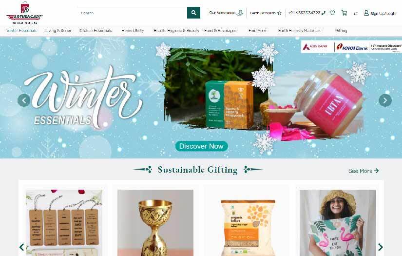 Earthencart -  Mega eStore for Ecofriendly, Sustainable & Made in India Products screenshot 1