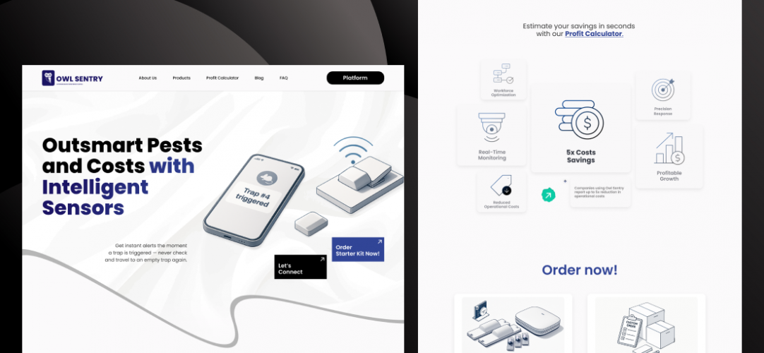 Owl Sentry – SaaS Site For Smart Technology Solutions screenshot 1
