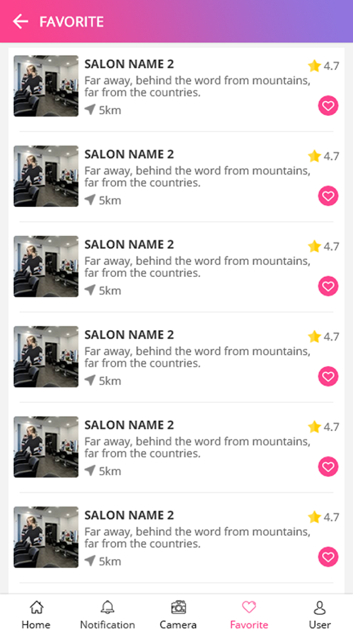 On demand Saloon Booking App(Android and iOS App) screenshot 4