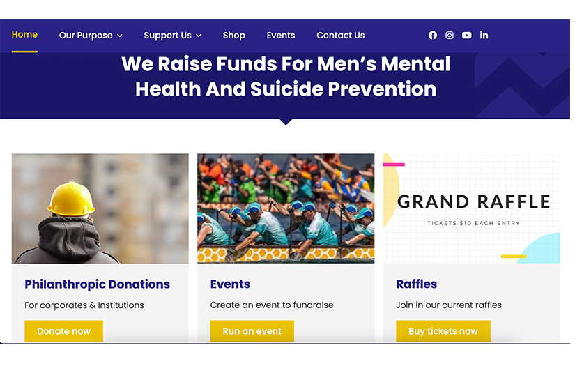 MMHF website screenshot 1