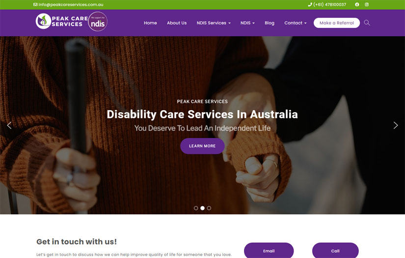 Peak Care services screenshot 1