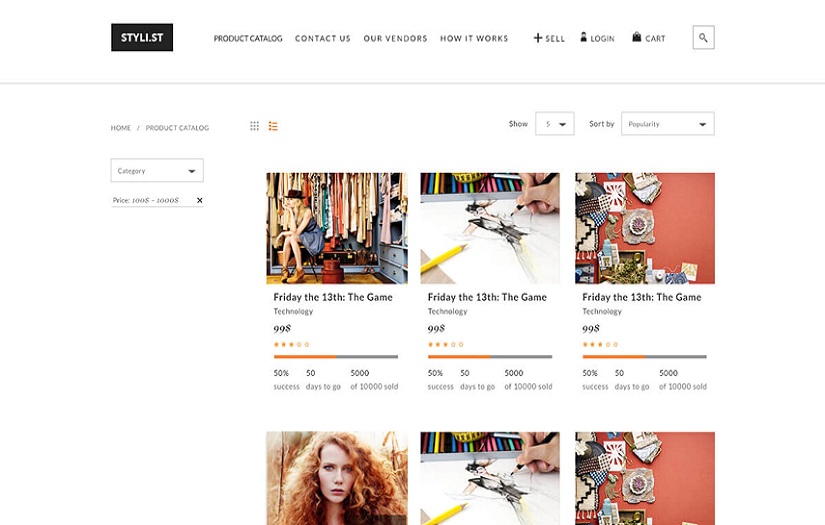 Styli.st Multi-Vendor Marketplace and Crowdfunding screenshot 3