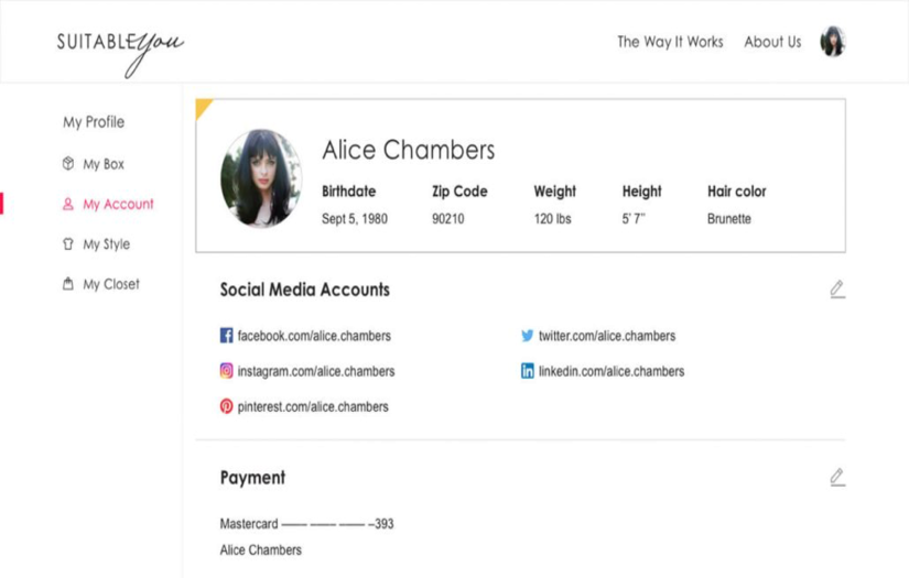 Suitableyou Personal Stylists Ecommerce Solution Ecommerce solution screenshot 2