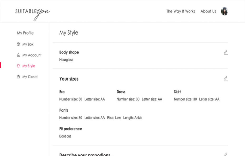 Suitableyou Personal Stylists Ecommerce Solution Ecommerce solution screenshot 3