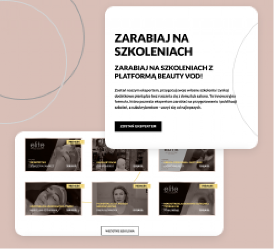 E-learning platform development for the beauty sector screenshot 1