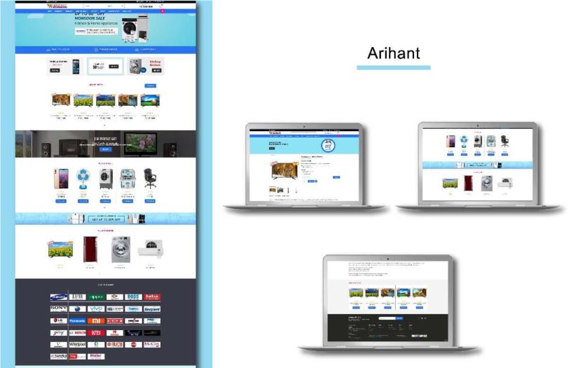 Arihant Electronics  - Ecommerce Website & Application Selling Electronics & Home Appliances screenshot 2