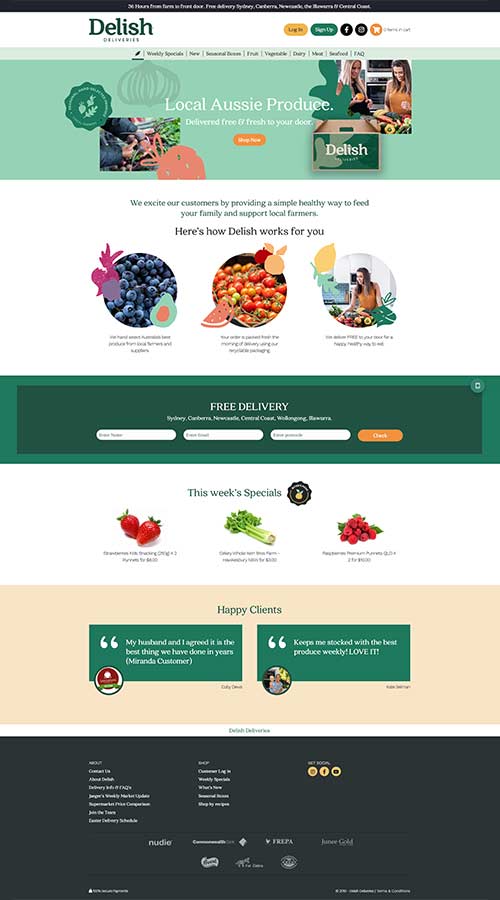 Delish Deliveries screenshot 1