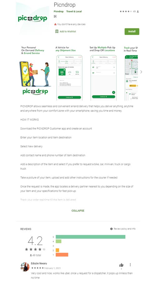 PicNdrop screenshot 1