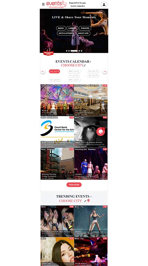 Eventsfy screenshot 1
