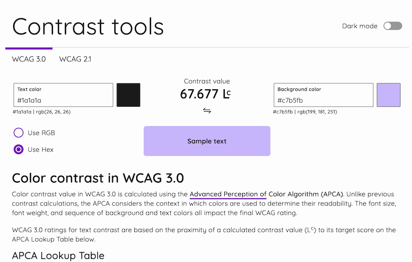 Contrast Tools screenshot 1
