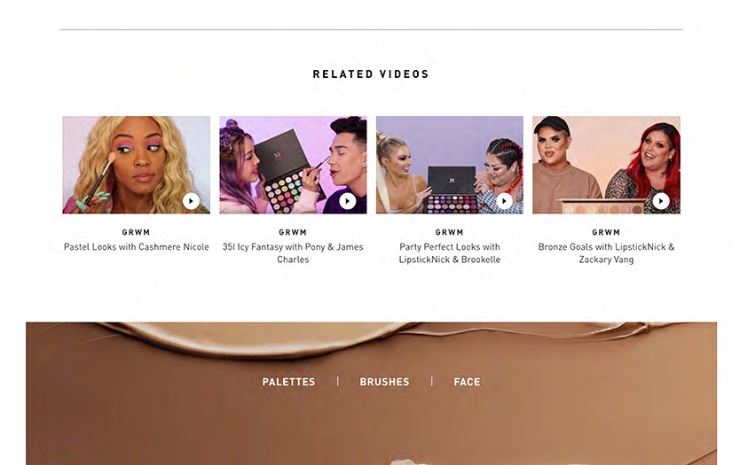 Morphe maximizes reach and sales with shoppable video content screenshot 2