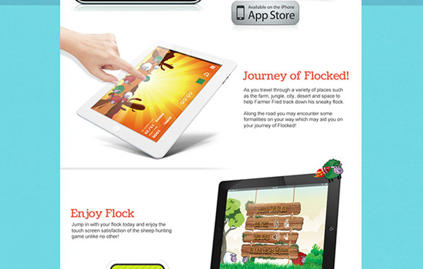 Flocked game website screenshot 2