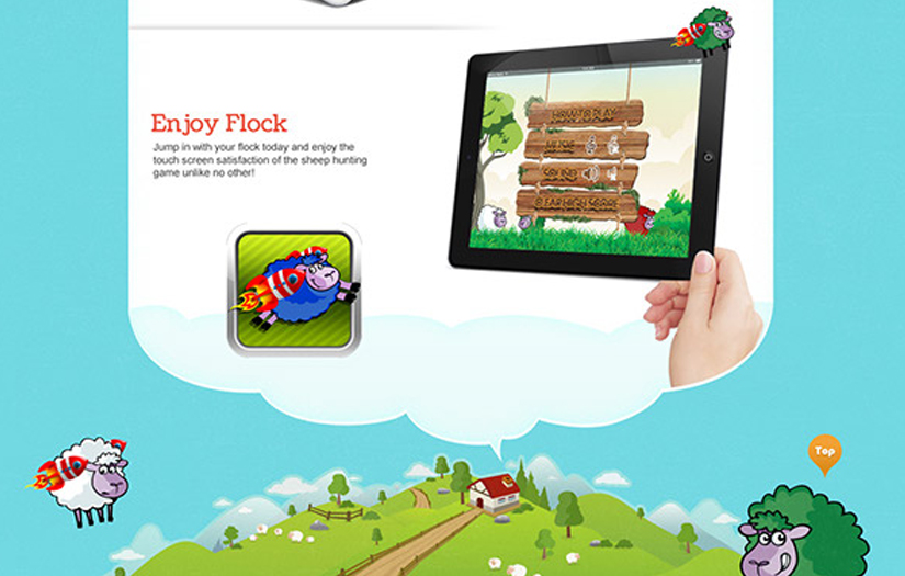 Flocked game website screenshot 3