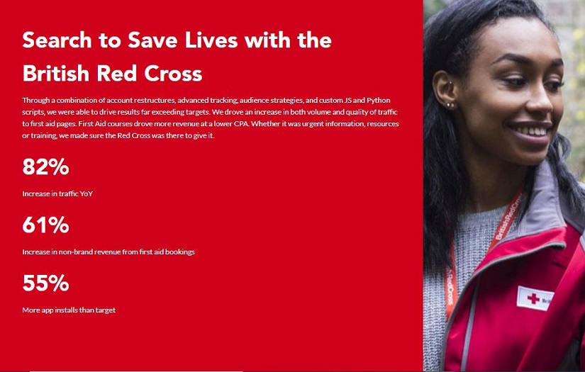 Using search to Save Lives with the British Red Cross screenshot 1