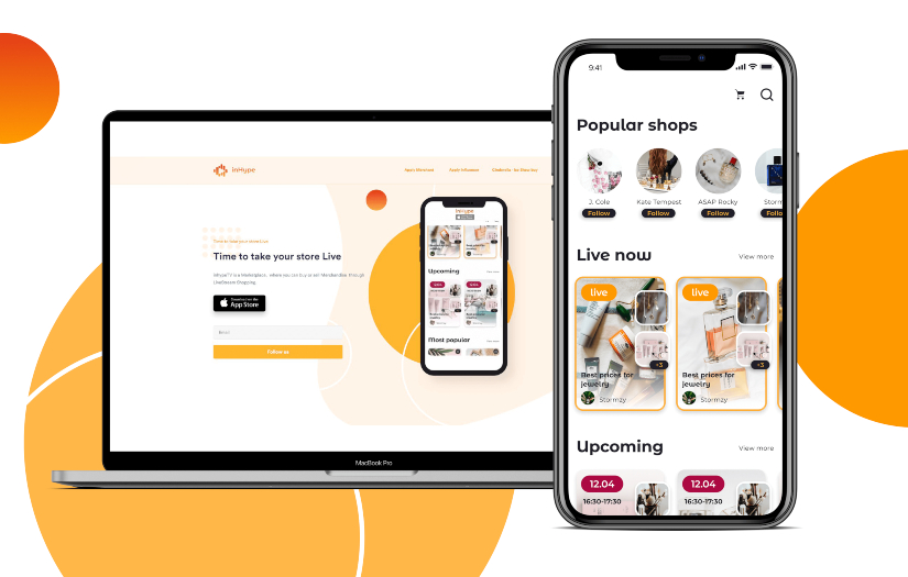inHype: e-commerce MVP development screenshot 1