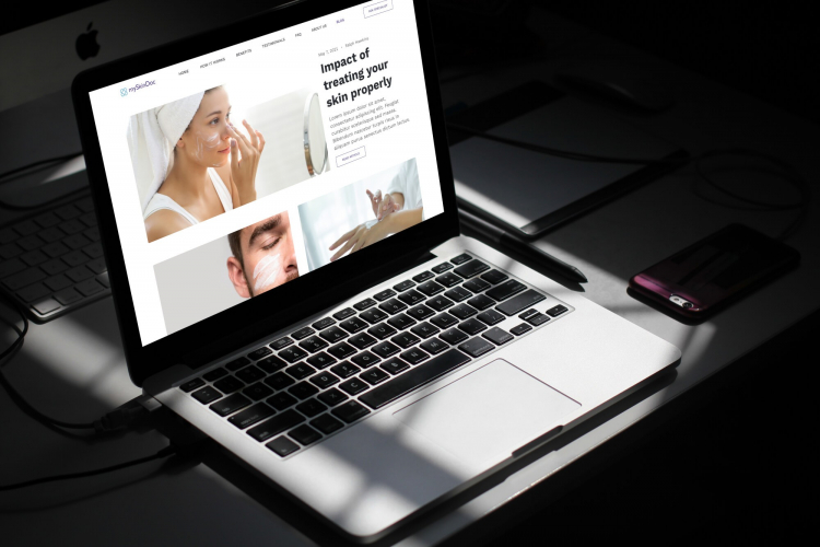 MySkinDoc: web development for a telehealth consultation platform screenshot 2