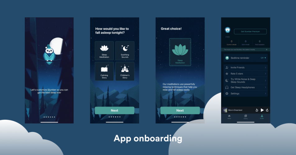 Sleep meditation and stories app screenshot 3