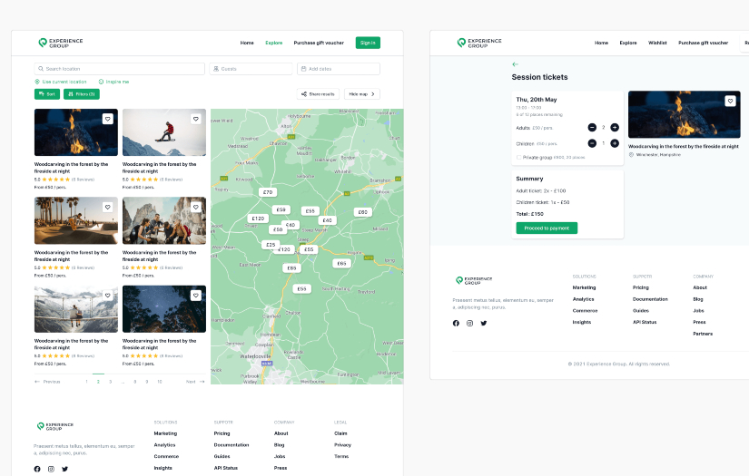 Experience Hampshire:  a booking platform for relaxing activities screenshot 1