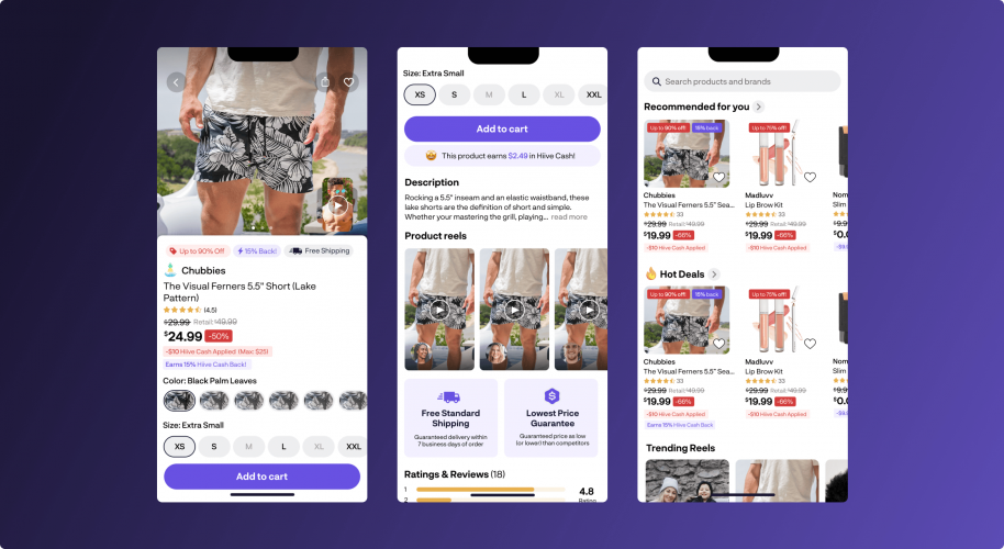 Hiive: video shopping app for modern eCommerce screenshot 3