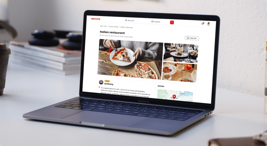 Software development for startups: Bezuke, a networking app for travelers screenshot 1